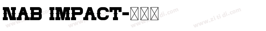 NAB Impact字体转换